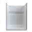 60 po x 32 po. Base de plateau de douche à drain central à seuil simple en blanc-134221315