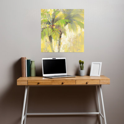 Breezy Palm I, art abstrait de palmier tropical