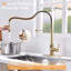 Robinet de cuisine sans contact, robinet de cuisine intelligent automatique mains libres nickel brossé intelligent