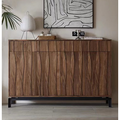 Armoire décorative simple en bois massif