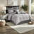 Luxurious Silver & Polyester Bedding Sets, Classic Jacquard Design For Home