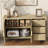 Sideboard With 3 Drawers, Storage Buffet Cabinet With Hooks For Living Room, Entryway, Hallway.-859031812