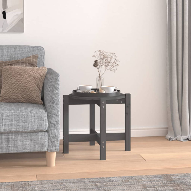 Wrigley Solid Wood Four Leg Coffee Table, 45cm H x 52.5cm W x 52.5cm D, Grey