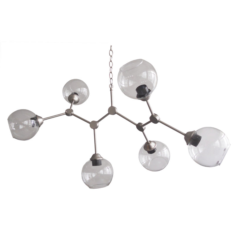 Fuiloro 6 - Light Dimmable Sputnik Modern Linear Chandelier