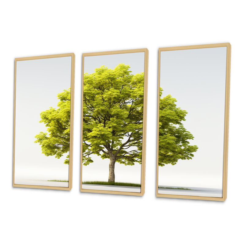 Ensemble de décoration murale American Tree Basswood Elegance I - Arbre américain, H 28 po x l 36 po x P 1 po