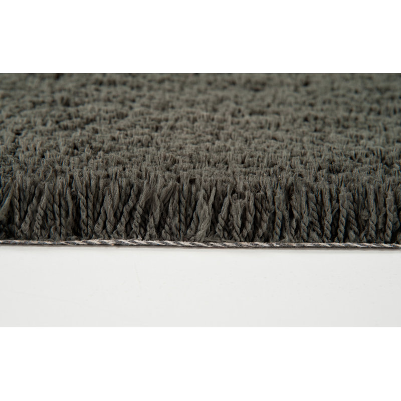 Tapis gris touffeté à la main Hotchkiss, Rectangle 7 pi 6 po x 9 pi 6 po