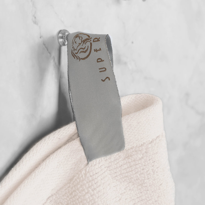 Ensemble de draps de bain 2 pièces 100% coton Rodivel, Ivoire