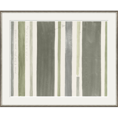 Green Stripes Print by Paule Marrot