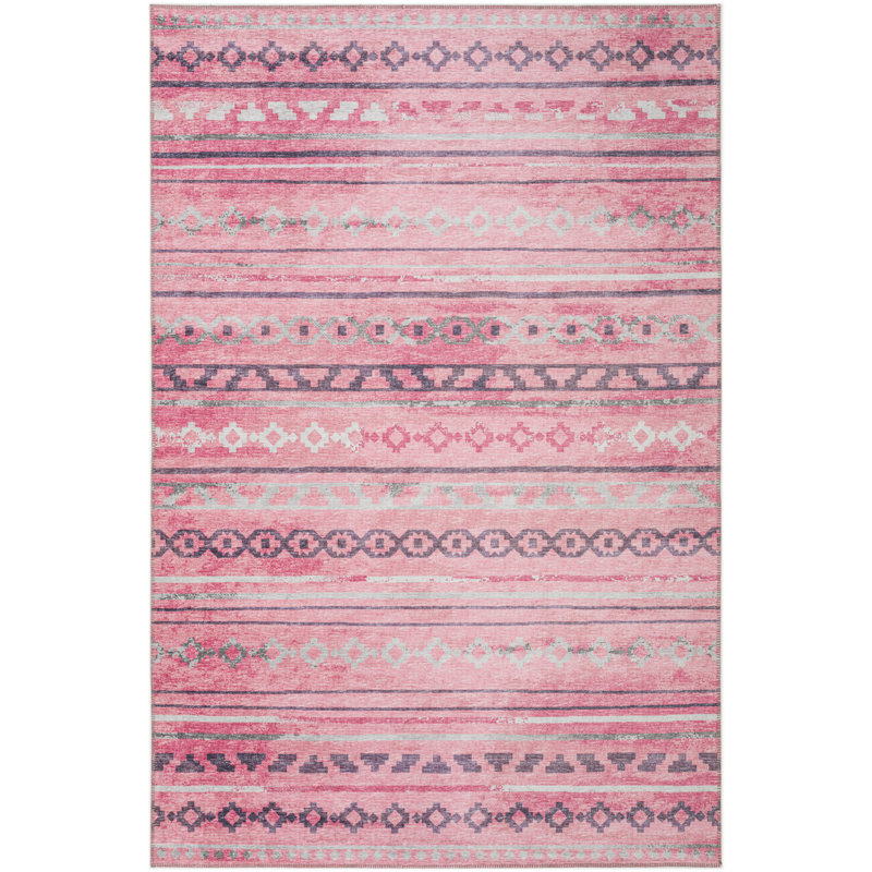 Ance Chenille Washable Moroccan Indoor / Outdoor Rug, Rectangle 5' x 7'6"