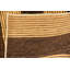 Tapis intérieur en laine brun/doré 4 pi 9 po x 6 pi "one-of-kind" à la main noué la new age Nash