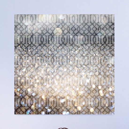 « Floresque », impression d'art graphique, H 16 po x l 16 po, Toile