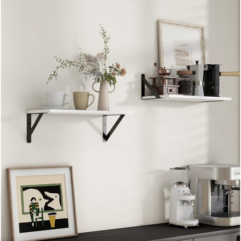 2 Piece Wood Floating Shelf
