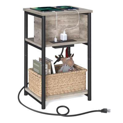 Table de chevet avec station de charge