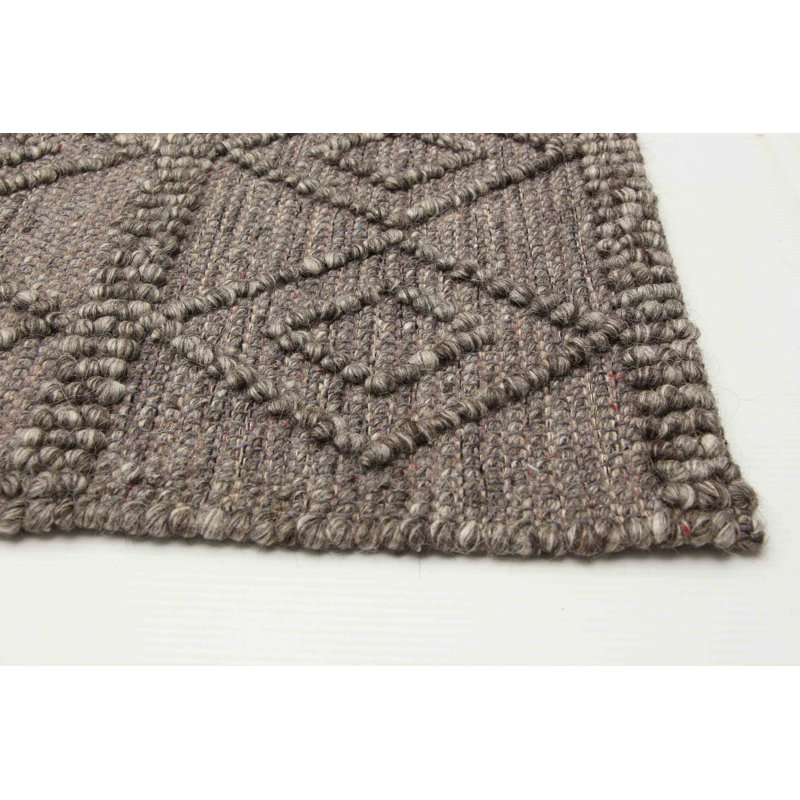 Tapis unique gris 6 pi 1 po x 8 pi 11 po Curtia