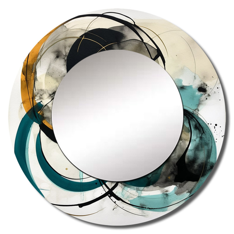 Reproduction de miroir mural Raben, 36 po x 36 po