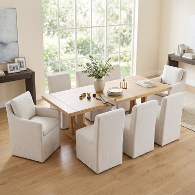 Chaise avec accoudoirs de salle à manger rembourrée Rsons
