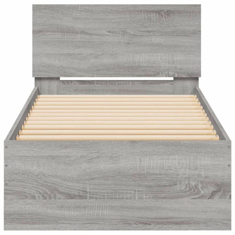 Nyleen Bed, Grey Sonoma, Small Single (2'6)