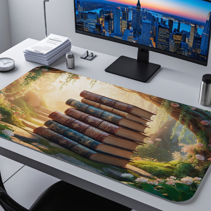 Polyester Desk Pad, 14.4x12.1