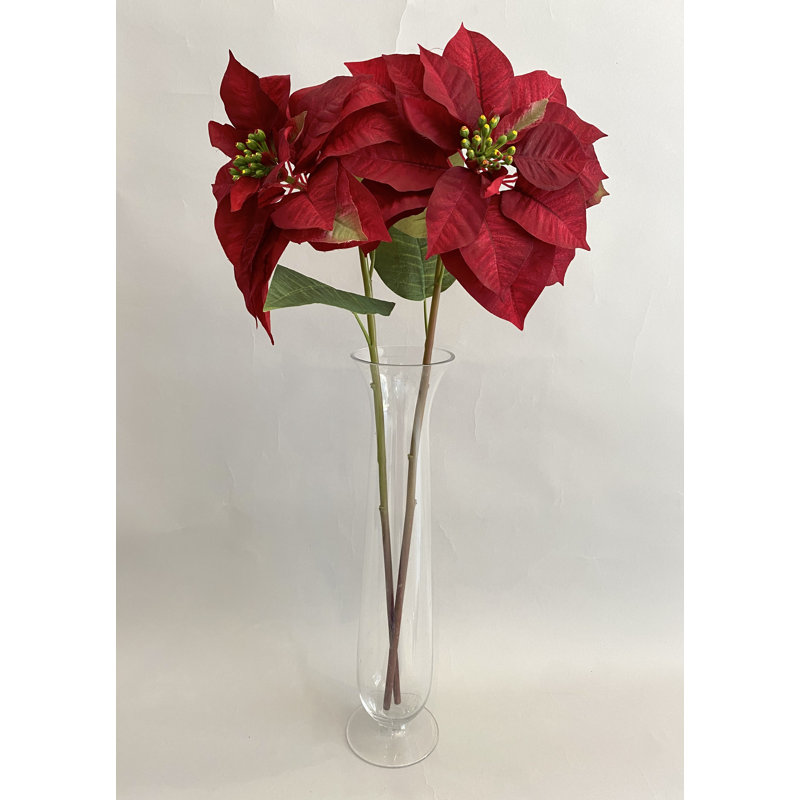 TIGE DE POINSETTIA D'ASPECT NATUREL, 30" H x 5" W