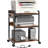 3-Tier Printer Stand With Wheels, Adjustable Shelf, Power Outlet & USB Port For Home Office