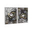 Oliver Gal Noir AdoreGeo Ensemble Abstract - Framed Acrylic Glass Wall Art-530458109-530458111