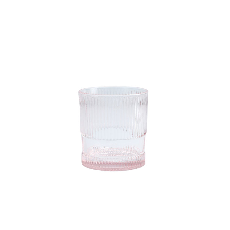 Fortessa Noho Glass, 9.85 Oz. Double Old Fashioned (Set of 4), Blue, 9.85, Pink