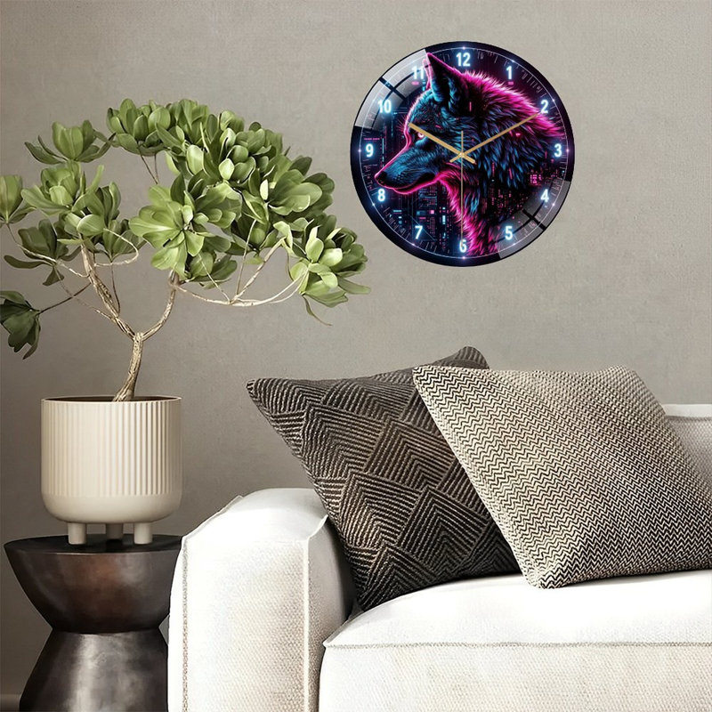 Horloge murale Neon