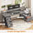 Moomal 75" W Computer Desk with LED Lights -1573221685