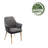 Odetta 18.32'' H Velvet Upholstered Armchair-2088645279