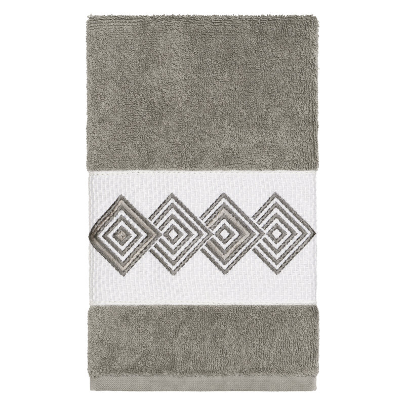 Noah Turkish Cotton Midweight Hand Towel, Dark Gray