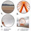 Grande roue orange - Ensemble de décorations murales architecture en métal