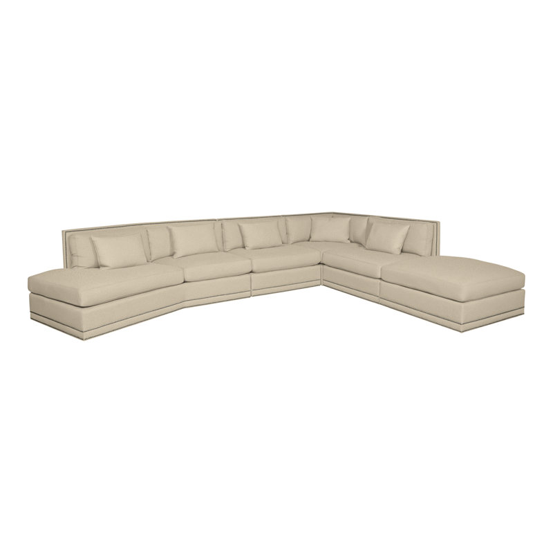 Michael Weiss 6-Piece Steadman II Sectional, Tuck Linen, Yes