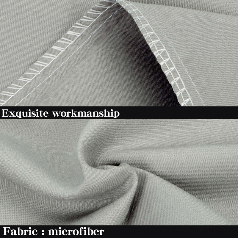 Paquet de 4 taies d'oreiller en microfibre brossée moelleuse - Enveloppes infroissables résistantes aux taches 20 x 30 po