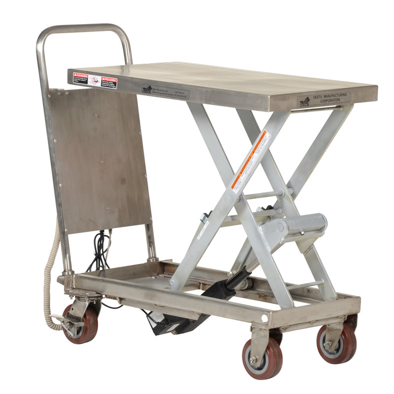Utility Cart with Wheels, 38.44" H x 37" W x 44" D