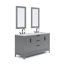 Elizabeth 60" Carrara Marble Countertop Bath Vanity-544435189