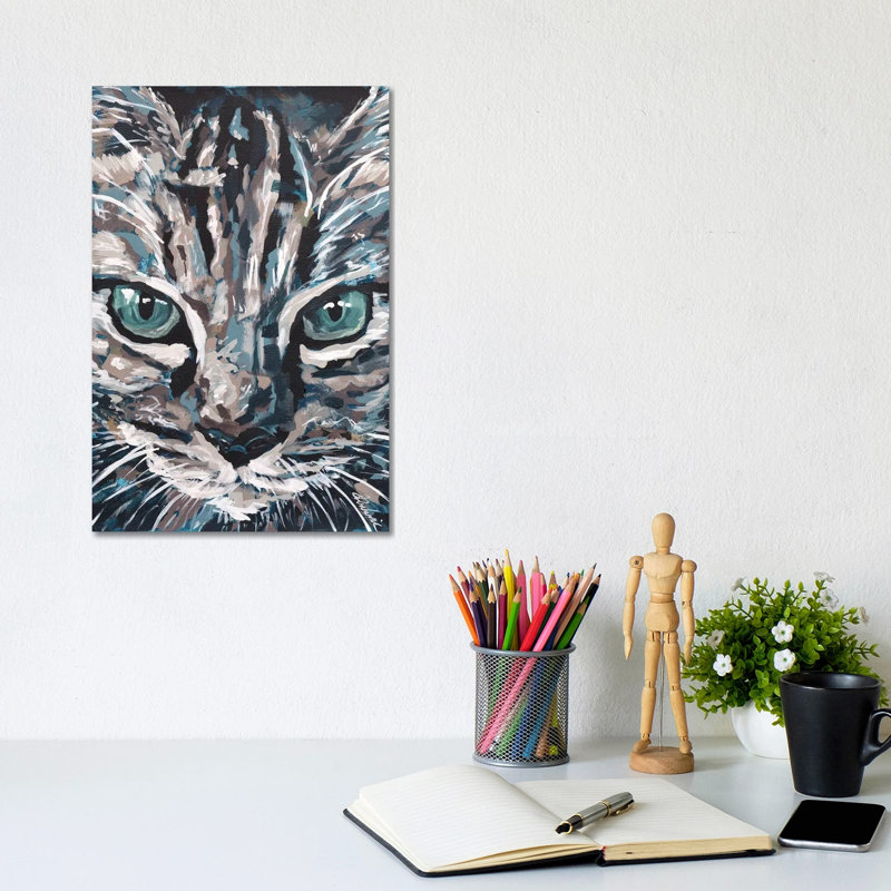 Cat I by Tadaomi Kawasaki - Wrapped Canvas Print, 20.32 cm H x 30.48 cm W