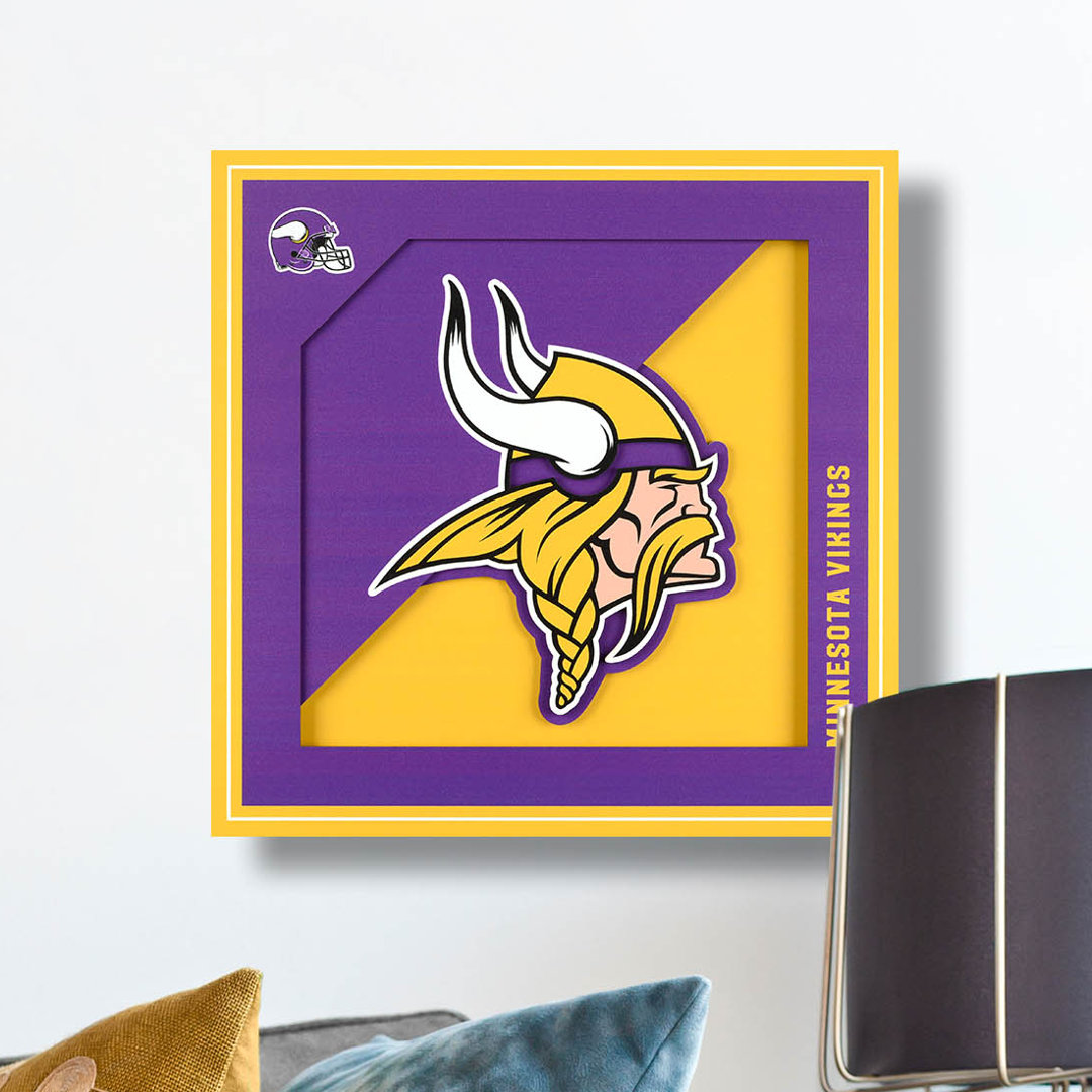 NFL 3D Logo Series Wall Art - 12x12 Trinx