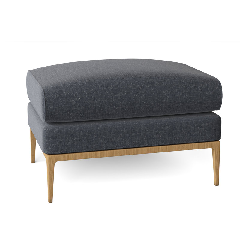 Cooper Ottoman, Maya Cyan, Amber