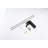 Matte Black Bathroom Vanity Sink Waterfall Faucet - Single Handle Control, Rectangular Spout, And Corrosion Waterfall, Handle, Material, Easy To Clean-121645563