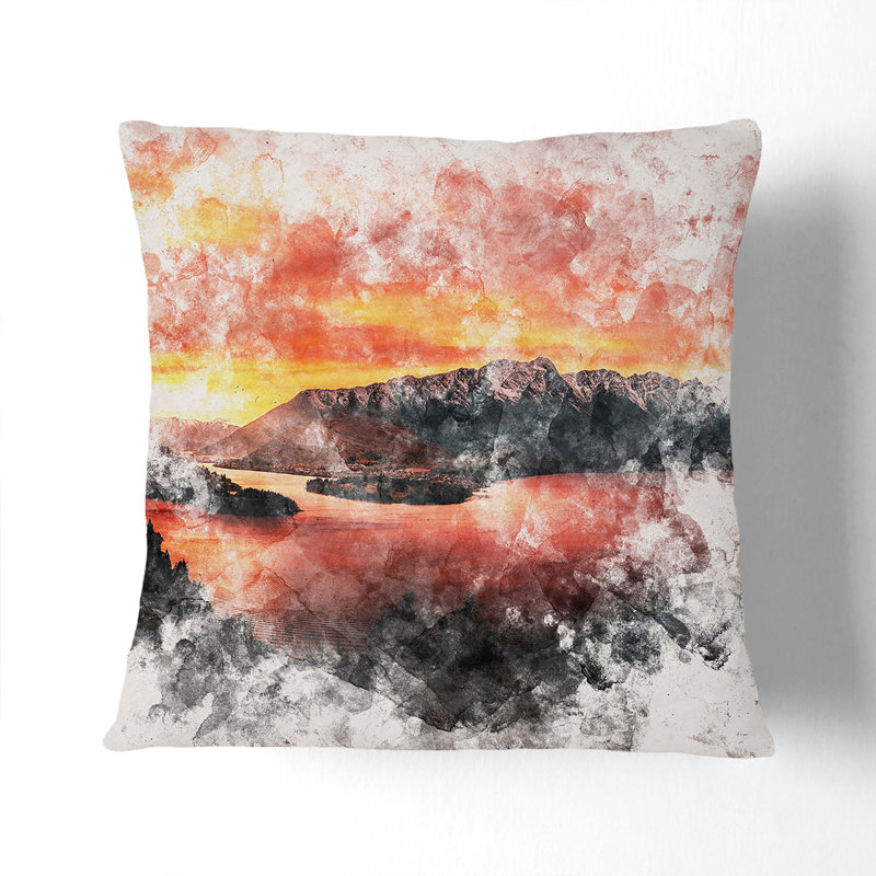 Square Throw Cushion, 40cm H x 40cm W x 15cm D