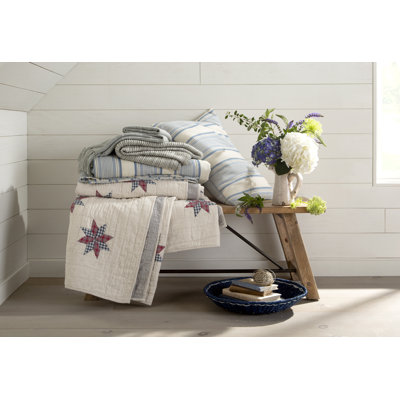 Ensemble de courtepointe réversible 100% coton Absecon