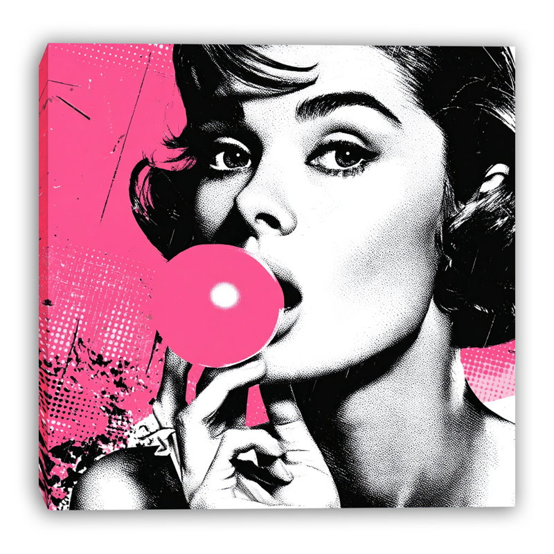 Art mural sur toile Bubble Pop Muse, L 20 po x H 20 po x P 1,5 po