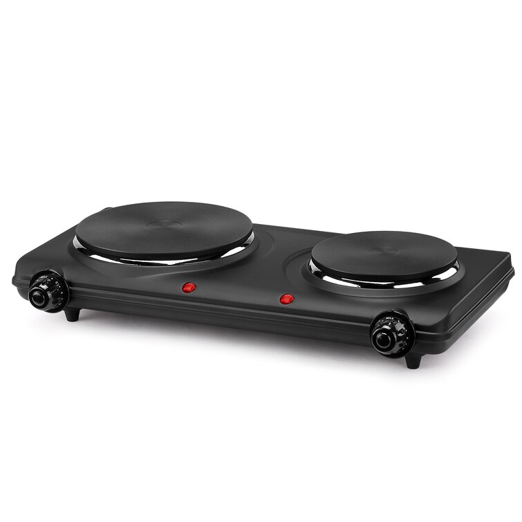 Continental Electric Concealed Double Burner (Black)