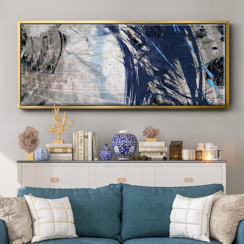 Blue Noise II- Framed Canvas