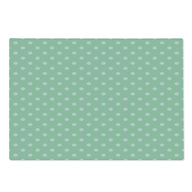 Planche à découper Ambesonne menthe grande taille classique rétro menthe fraîche vert et blanc