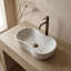 Natural Marble Bathroom Vessel Sink, Natural Stone, Genuine Marble-137642463