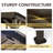 Durable Steel 10x16 Canopies & Gazebos(must Include Frame), Modern Patio Shade