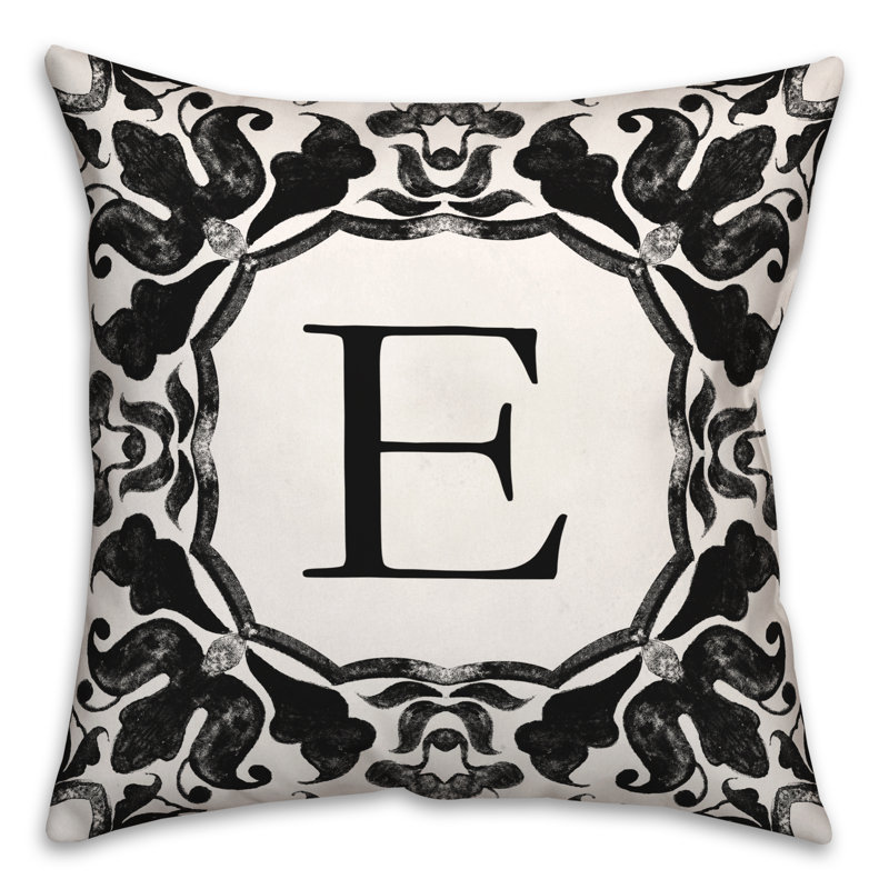  Housse et insert de coussin carré extérieur P Monogram, E