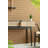 Rattan 2-Drawer Console Table - Black/Rattan