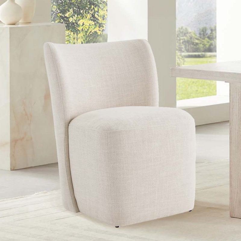 Chaise rembourrée Madie, Lin Performance Effie